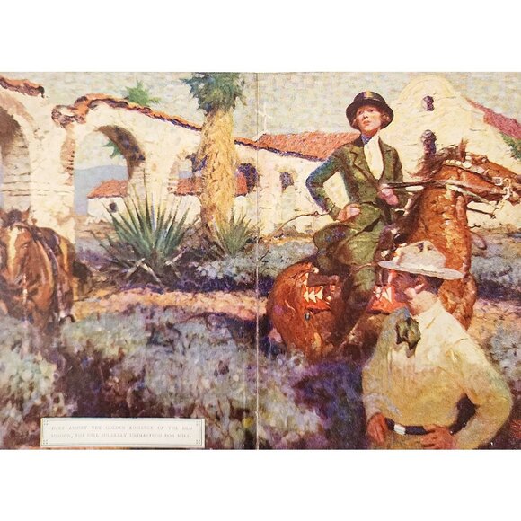 1940s Lot Of 34 Book Plate Prints Western Romance Vintage Art Ephemera DWW12B - Picture 7 of 7